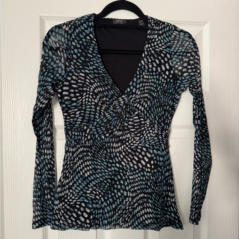 Esprit Black Wrap Top